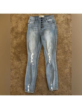 Abercrombie & Fitch Curve Love High Rise Super Skinny Jeans 2 Regular